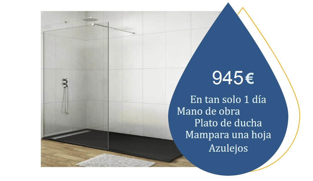 Cambiar bañera por ducha Madrid