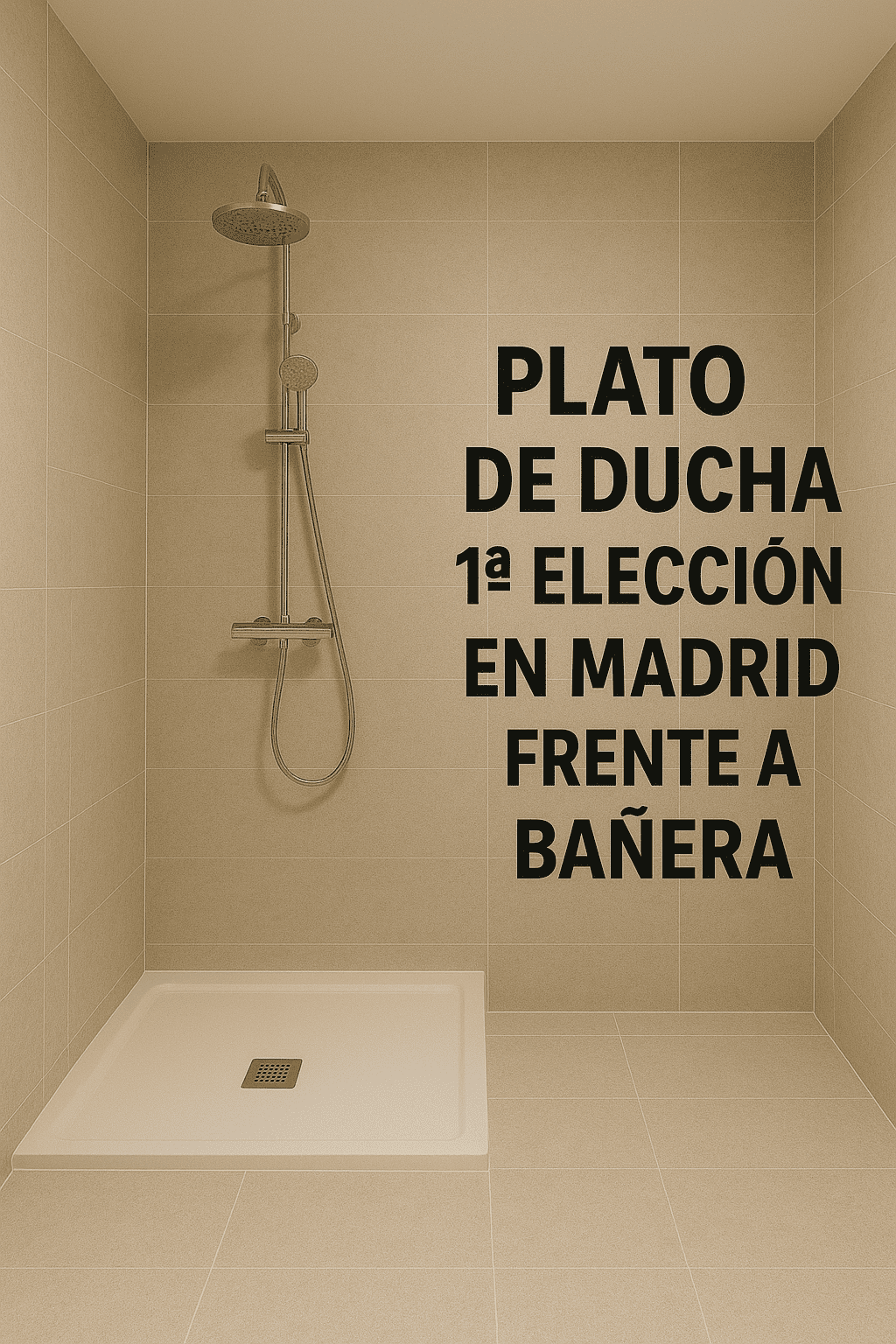 Hay mas platos de duchas que bañeras en Madrid en los últimos 20 años