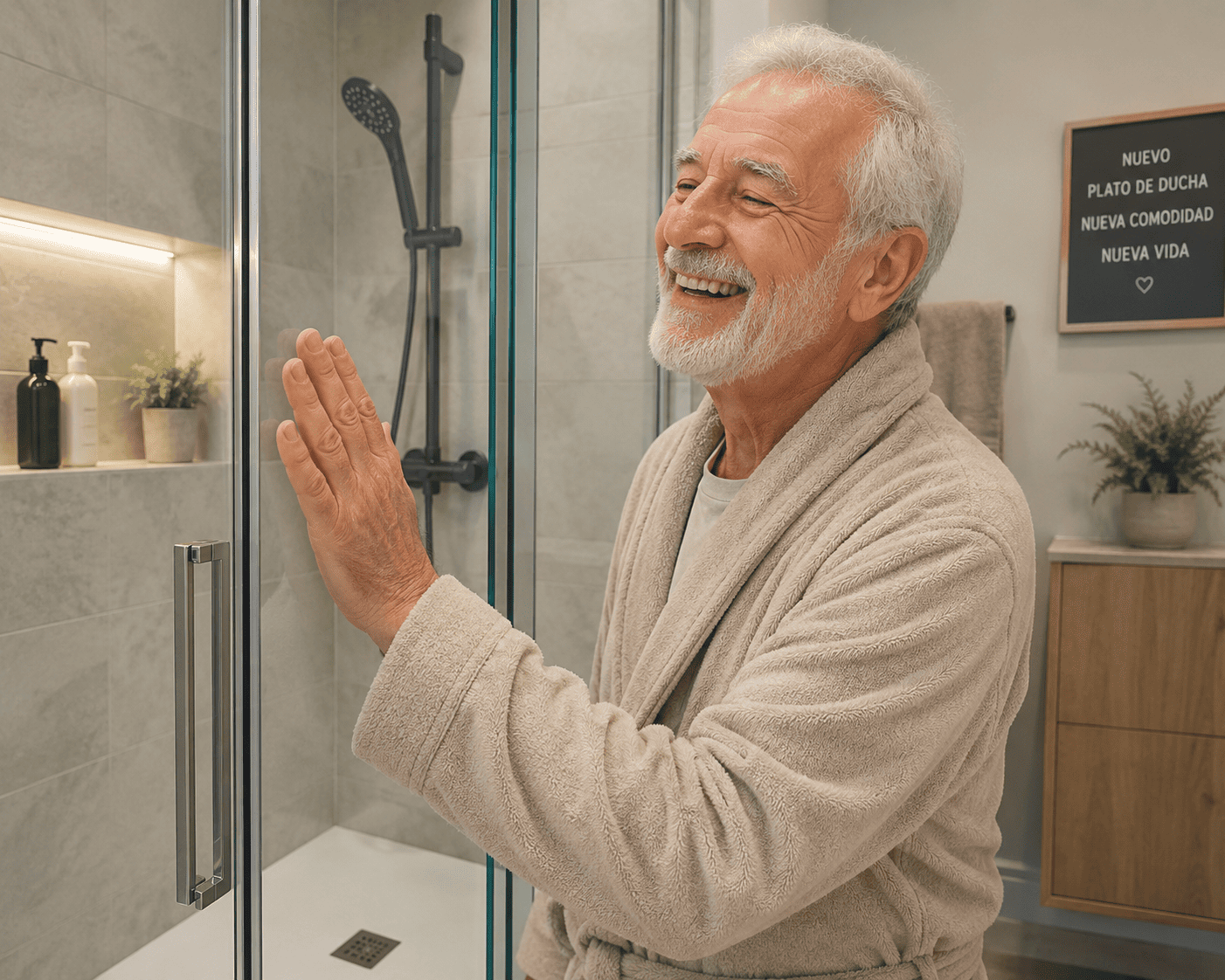 Aprovechar la jubilación y cambiar bañera por ducha